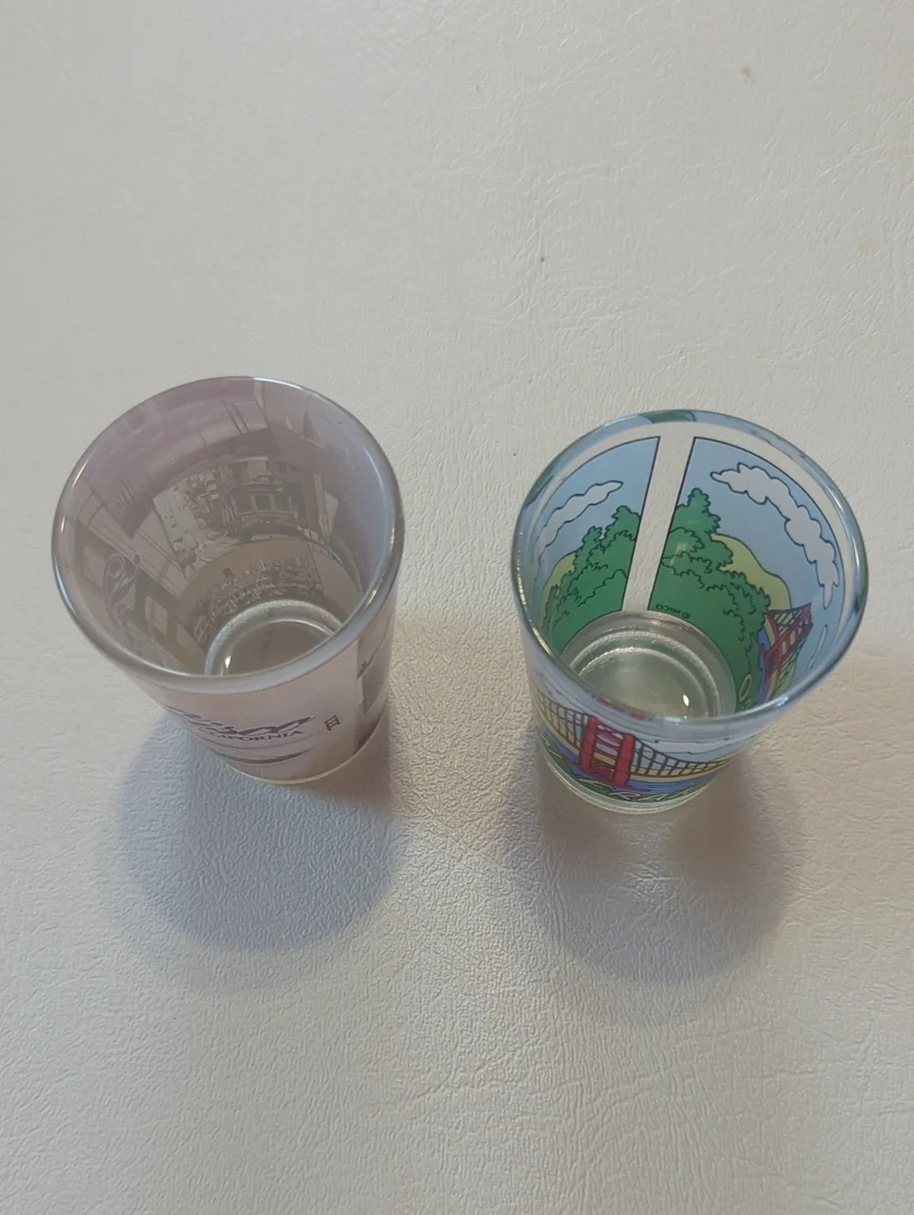 Set Of Two Souvenir Shot Glasses San Francisco Shot Glasses Almost Vintage